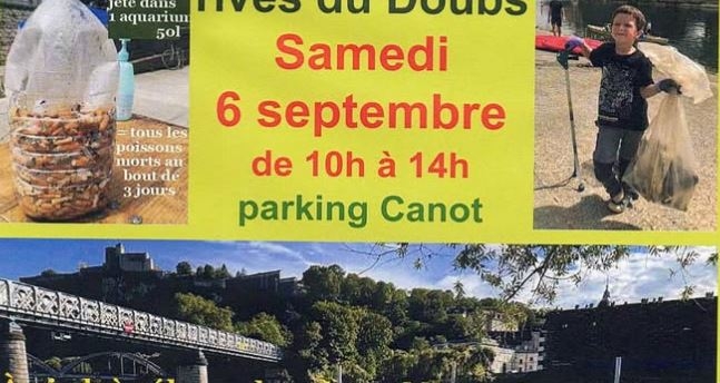 Nettoyage des Rives du Doubs