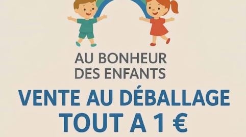 Vente au déballage - tout à 1€